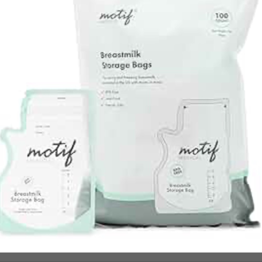 Motif  100 Storage  breast milk Bags New With Tags